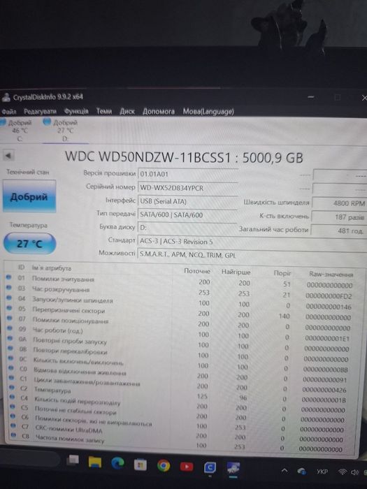 WD elements HDD накопичувач 5тб