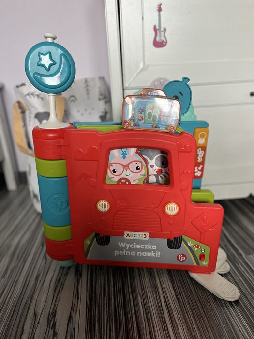 Interaktywna książka Fisher Price dla dzieci od 6m