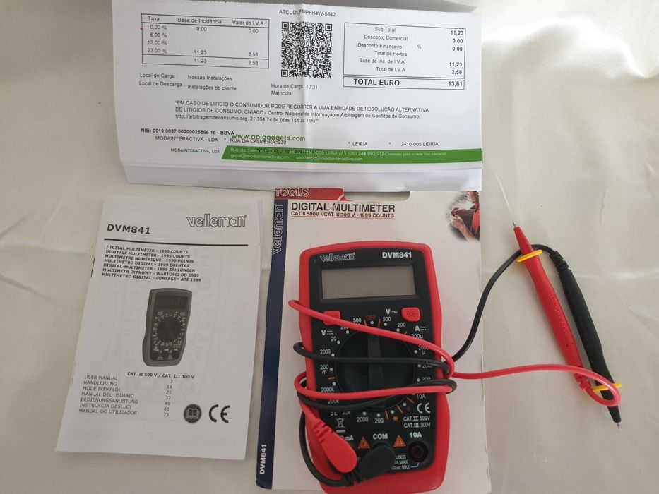 Multímetro Digital Velleman DVM841 - NOVO
