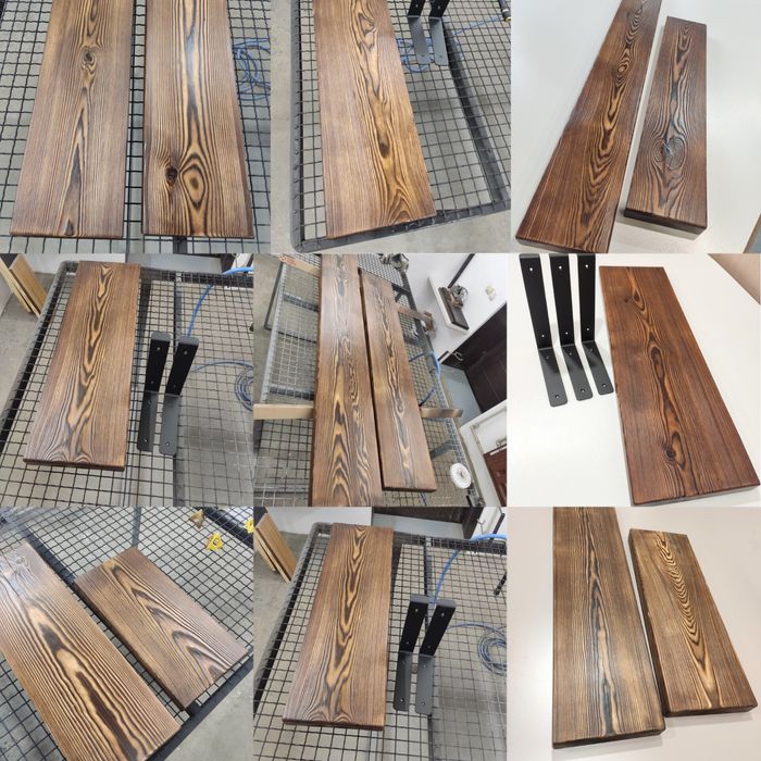 Настінні полички / полки настенные / полиці лофт з масиву дерева