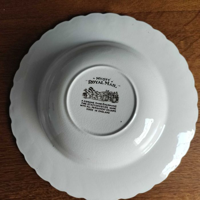 Pratos Vintage Myott Royal Mail - Louça fina - Conjunto de 2