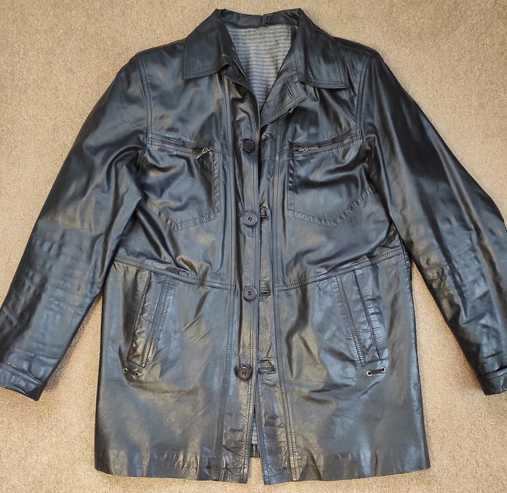 Чоловіча шкіряна куртка