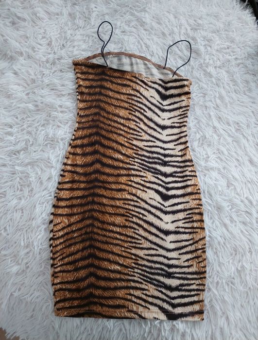 Sukienka wzór tygrys na ramiączkach nowa z metką