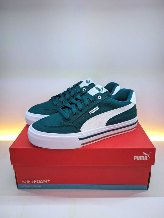 Зелені кеди Puma Court Classic Vulcanised Formstrip EU 40,5 (25,9 см) оригінал