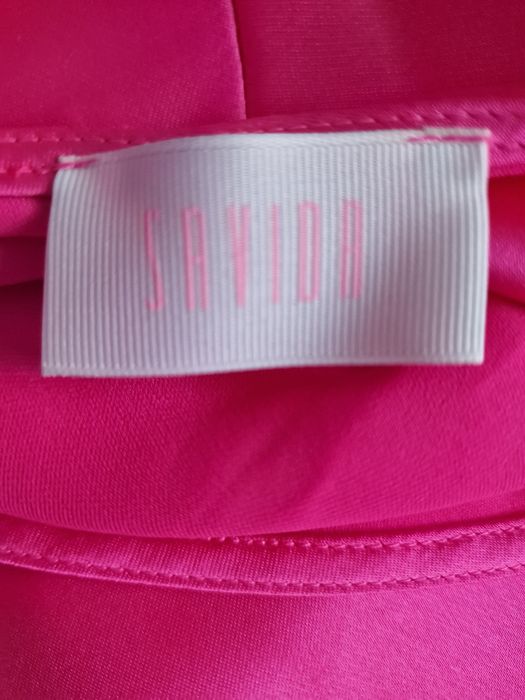 Sukienka satynowa,pink"Savida".