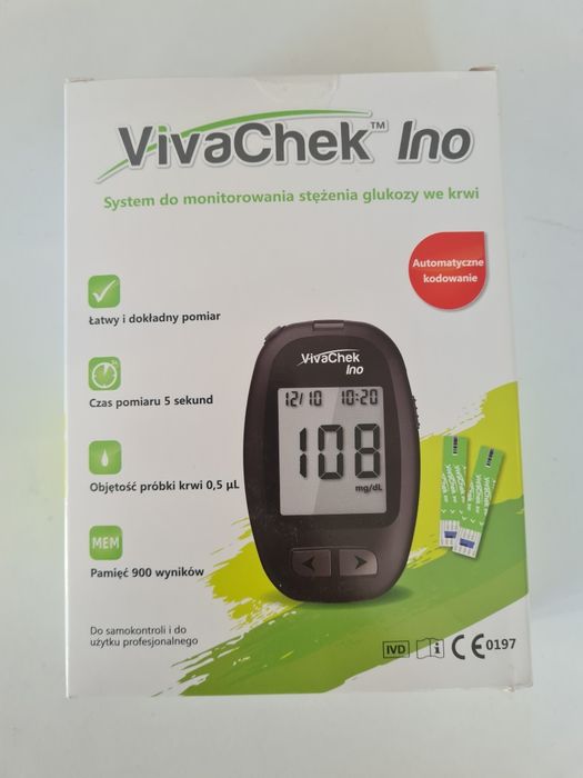Nowy Elektroniczny Glukometr  CERA-check Viva che