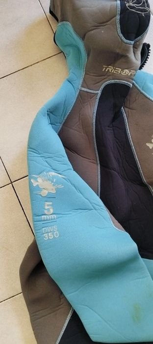 Fato caça submarina 5mm como novo tamanho XL