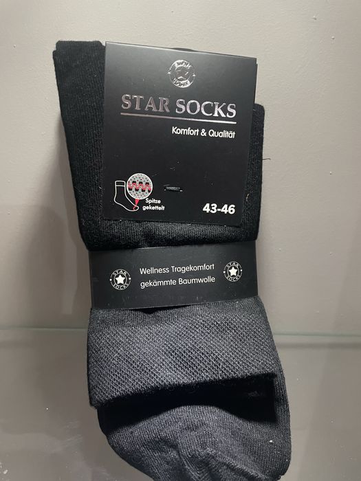 5 x par skarpet męskich Star, bezszwowe, duże, rozmiar 43/46