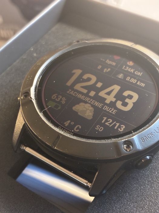 Garmin Fenix 6x Pro Solar Titanum Grey