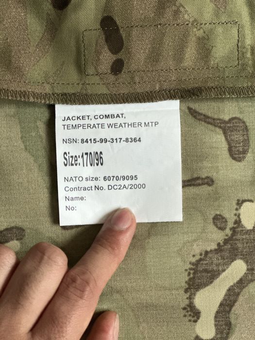 Camisola Militar MTP Original - British Army PCS - Tamanho M