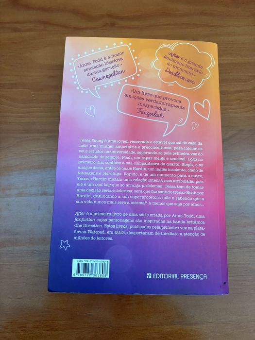 Livro After, da escritora Anna Todd