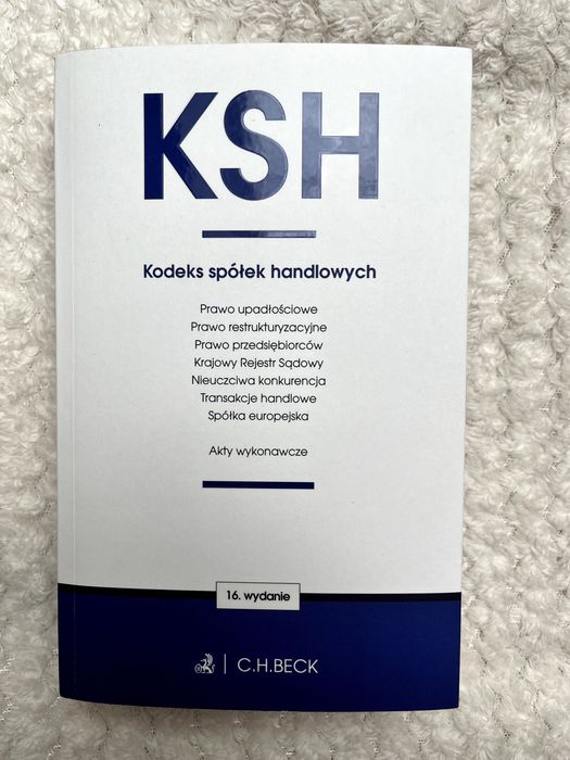 Kodeks spółek handlowych zbiór ustaw 2026 wydanie 16
