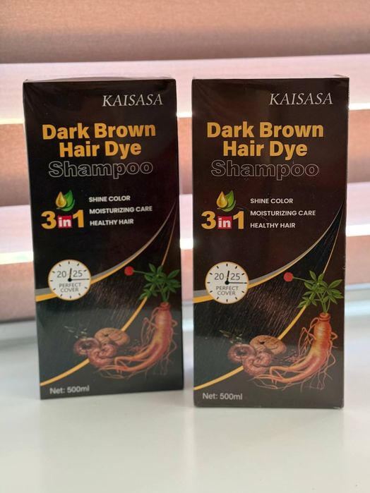 Фарба-шампунь для волосся KAISASA Dark Brown 500 мл