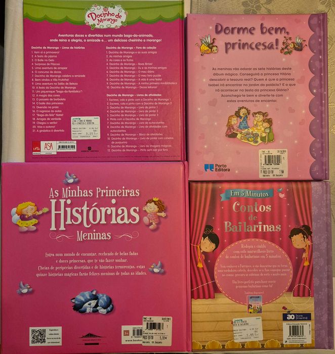 Livros infantis em excelente estado de conservação
