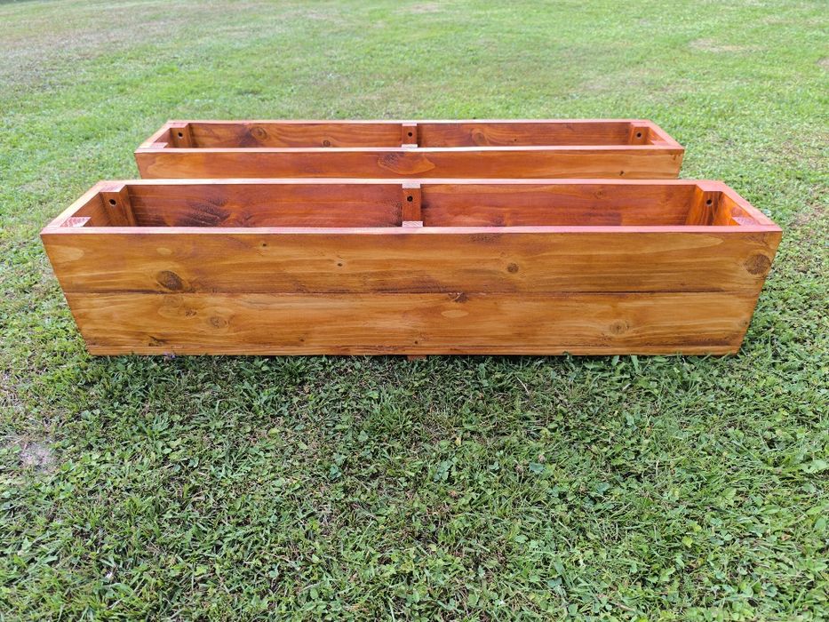 Donica drewniana 100 cm – ogrodowa – na zamówienie – taras / balkon