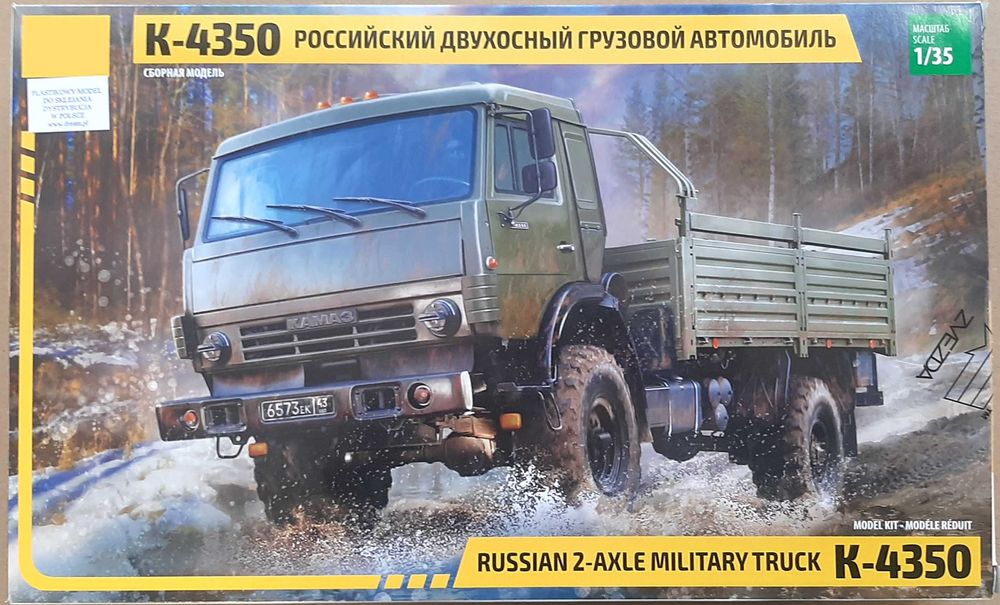 Model plastikowy Russian 2-Axle Military Truck KAMAZ K-4350 1/35 NOWY