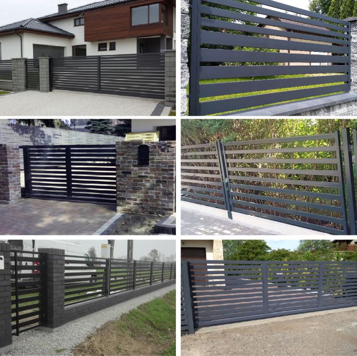 Przęsło Panel Ogrodzeniowy Ogrodzenie NA WYMIAR Nowoczesne Model BR.10