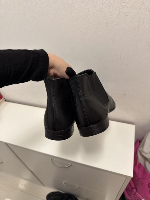 шкіряні ботильйони мешти чоловічі Asos Design 43 розмір