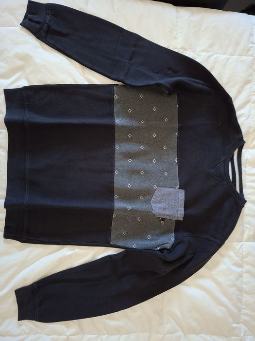 Sweatshirt Quiksilver com Padrão e Bolso - Tamanho M