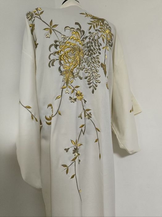 Кимоно Япония японское кімоно халат винтаж с золотой вышивкой не шелк