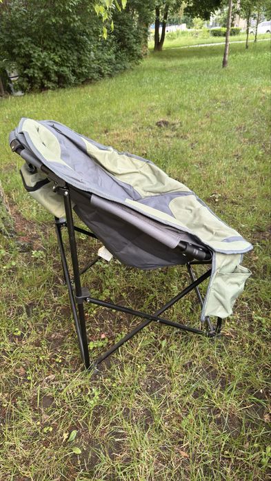 Wytrzymały do 150 kg fotel kempingowy Skandika Moonchair Sirkka