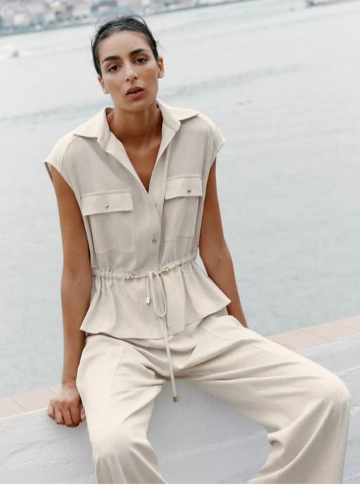 Комбінезон із льону ZARA