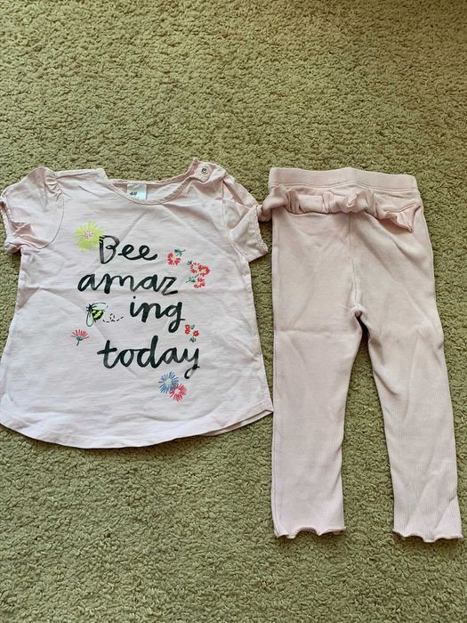Набор лосины+футболки H&M, р.86