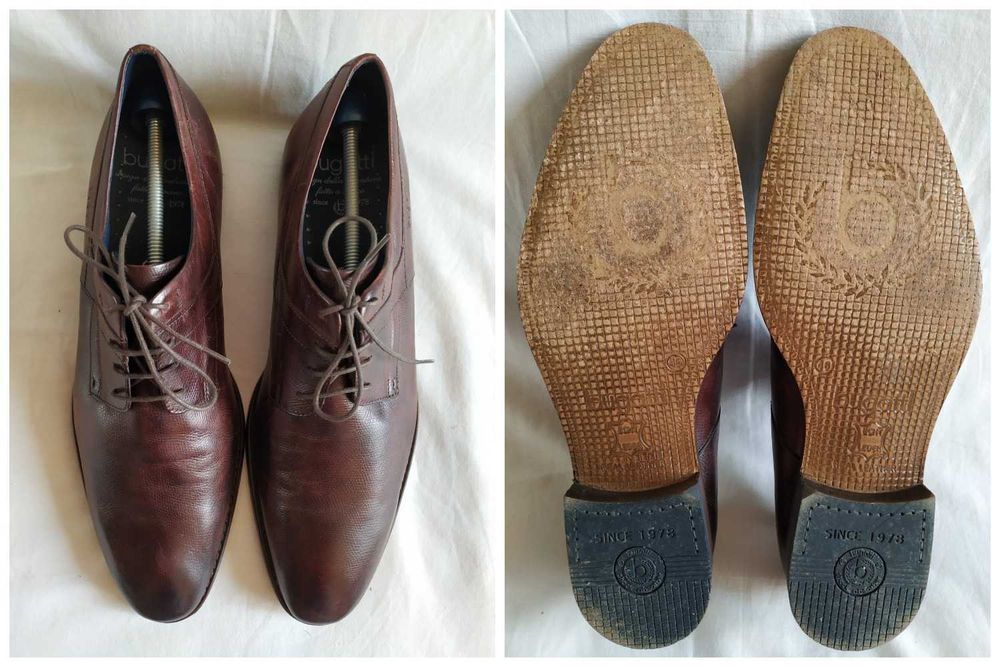 Туфли/Дерби/Броги/Оксфорды кожаные мужские "Bugatti" Размер 46