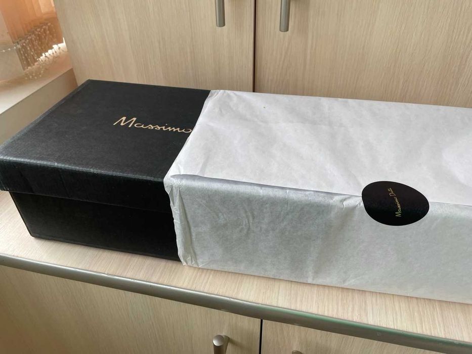 Замшеві туфлі Massimo Dutti_колір шоколад