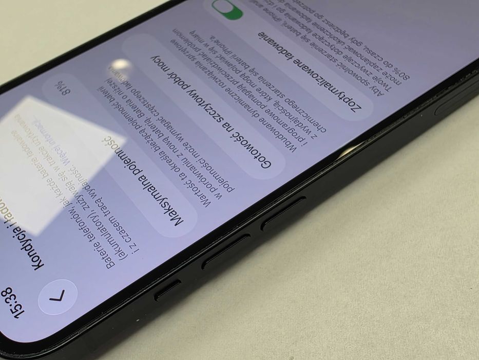 iPhone 14 256GB Dual SIM (SIM + eSIM)/ Midnight/ BAT 81%/ Grade B do B+/ + ładowarka/ GW 12 MSC