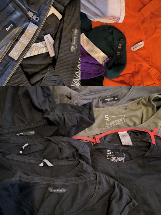 Paka ubrań damskich okazja wyprzedaż XS i s