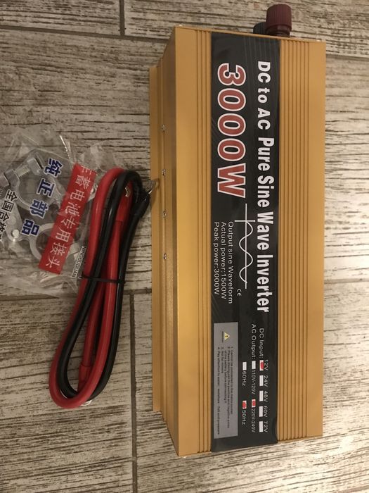 В наявності! Інвертор 12V/220V 3000W чистий синус!