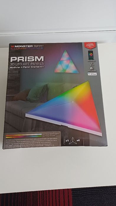 Monster Smart Illuminessence Prism – Modułowe Panele Artystyczne LED 3D