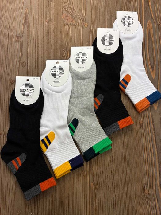 Skarpety 36-39 pięć par dobra jakość bawełna unisex