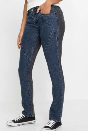 B.P.C jeansy damskie dwukolorowe 34.