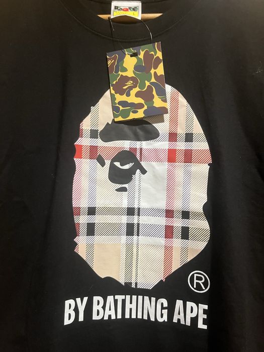 t shirt bape x burberry