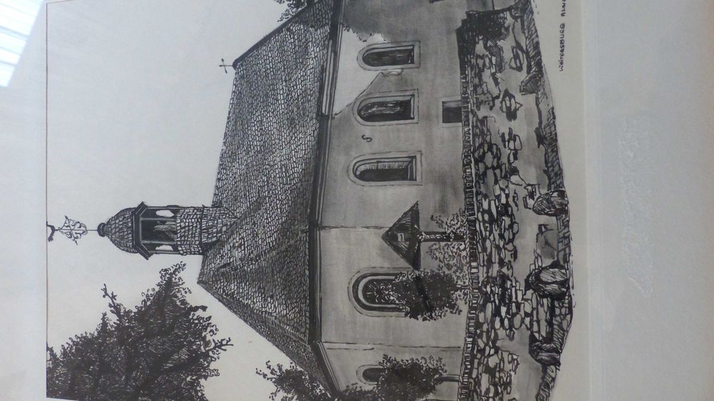 obrazek grafika z kapliczką