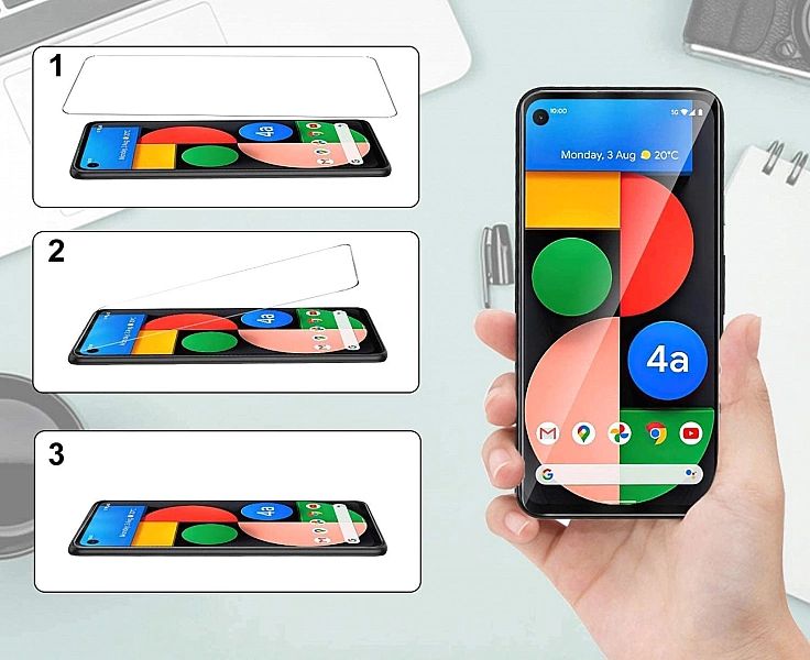 Szkło Hartowane 9H Płaskie do Google Pixel 4a 5G