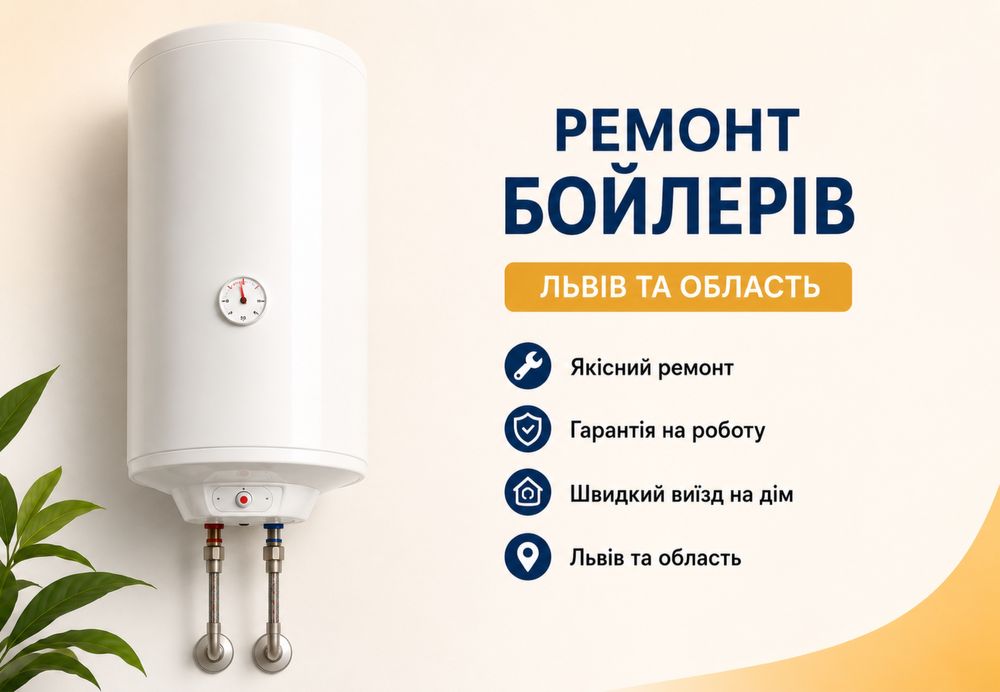 Ремонт бойлерів Львів • Без вихідних • Гарантія