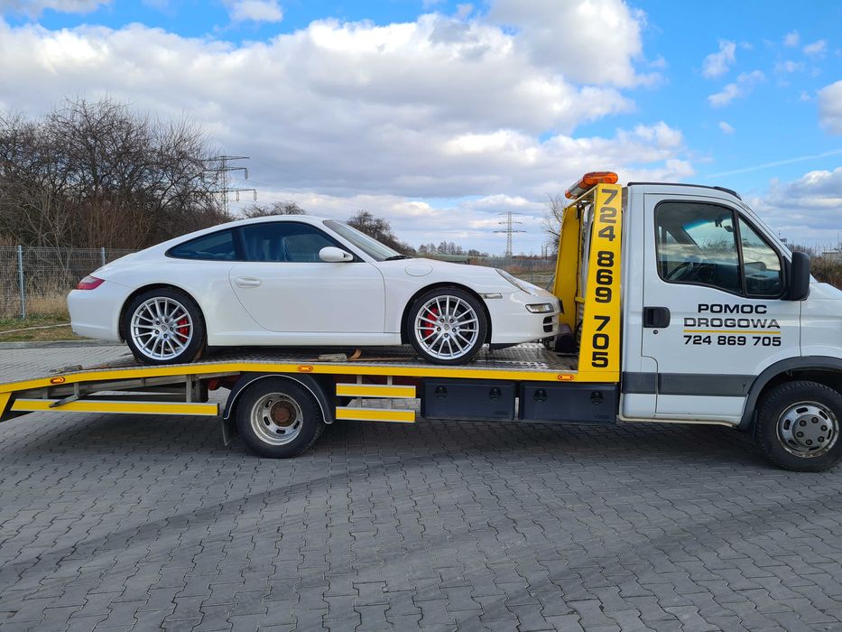 Pomoc Drogowa LAWETA Transport Pojazdów Maszyn WROCŁAW |  A4  S5  S8 |