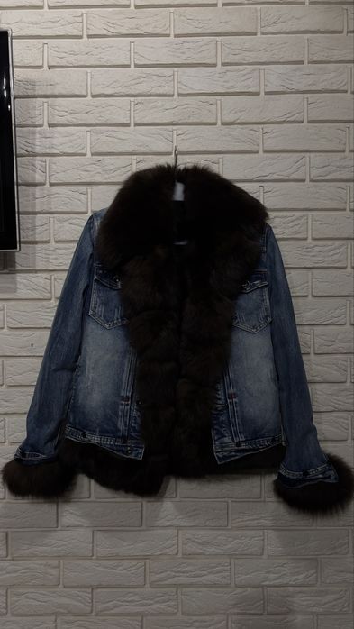 Джинсовая Куртка с съемным мехом FENGVUE JEANS,Размера S