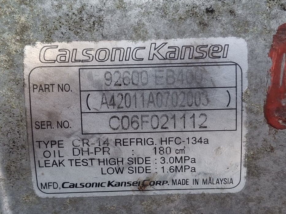 Compressor AC NISSAN NP300 Navara Pick Up (D40)