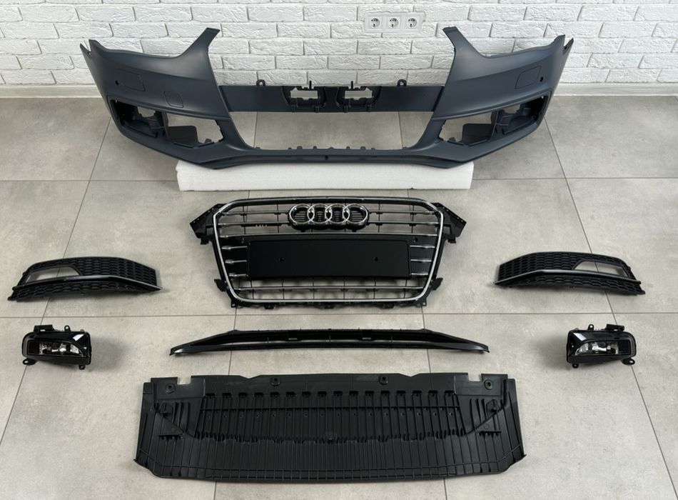 Бампер передний S-Line Audi A4 B8 2012-2015 комплектный ауди а4 б8