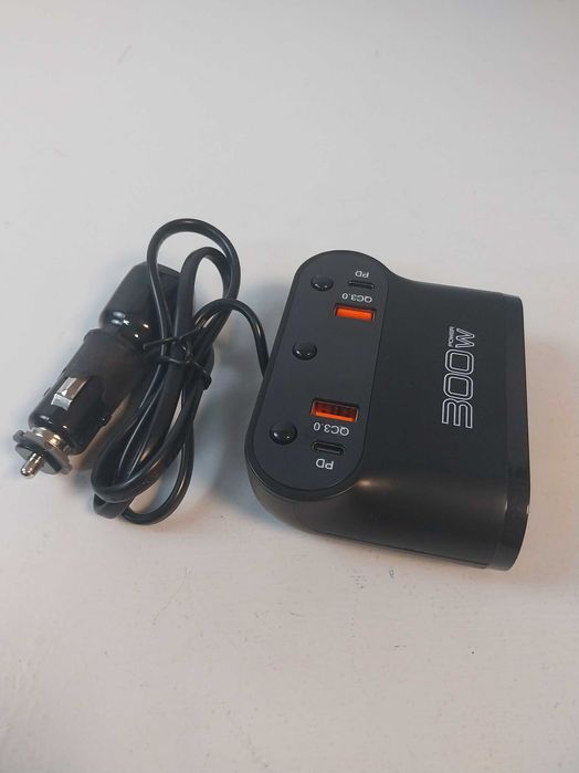 Gniazdo zapalniczki samochodowej 300W Qidoe 7 w 1 USB