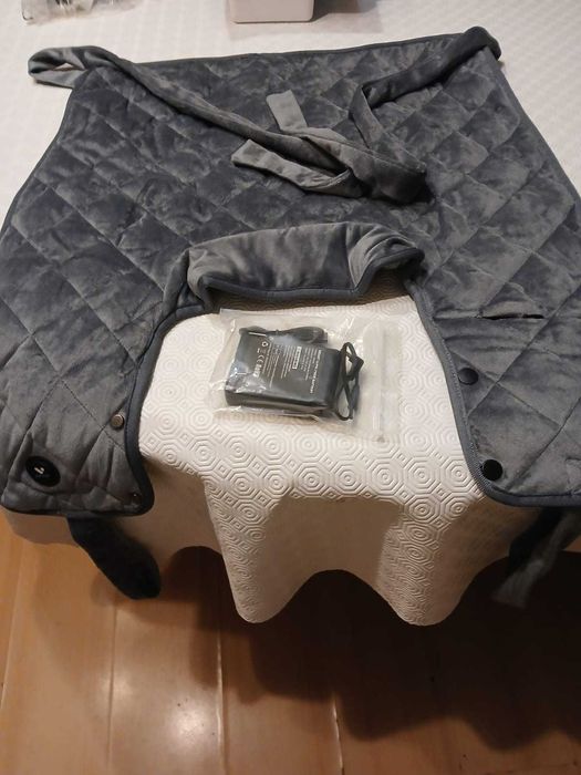 Casaco aquecedor novo, com bateria