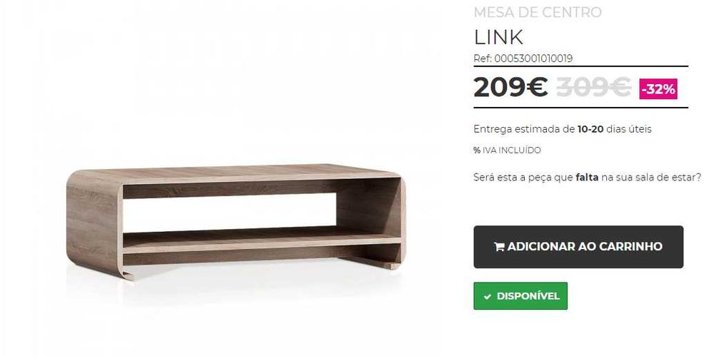 Mesa de Centro Nova