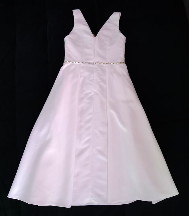 Elegancka sukienka ślubna 7/8 w kolorze ivory rozmiar 38