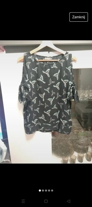 Bluzka letnia z motywem ptaków
