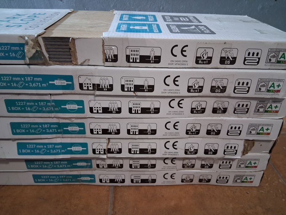 Panele winylowe 2mm na klej. 36m2. Okazja