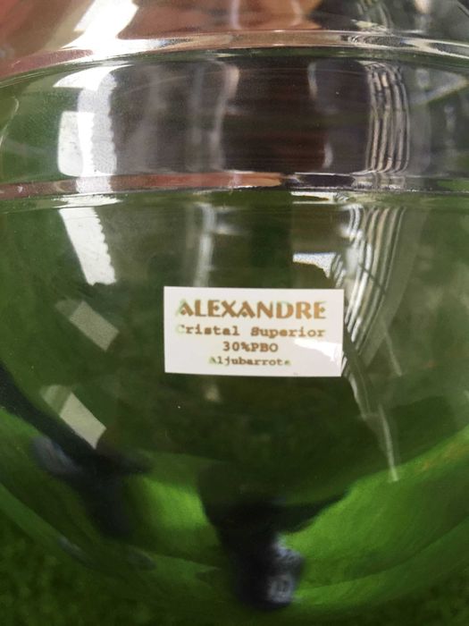 Decanter e dois copos em Cristal Superior